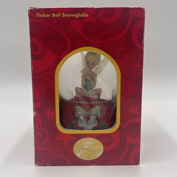 Christmas Disney Store Exclusive TINKER BELL Snow Globe 2004 - Picture 11 of 11
